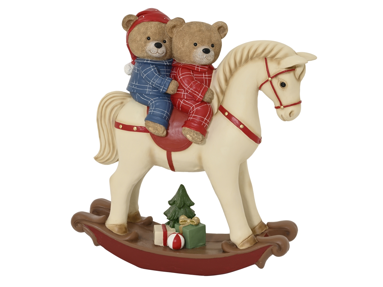 CAVALLO A DONDOLO 80CM C/2ORSI 537563