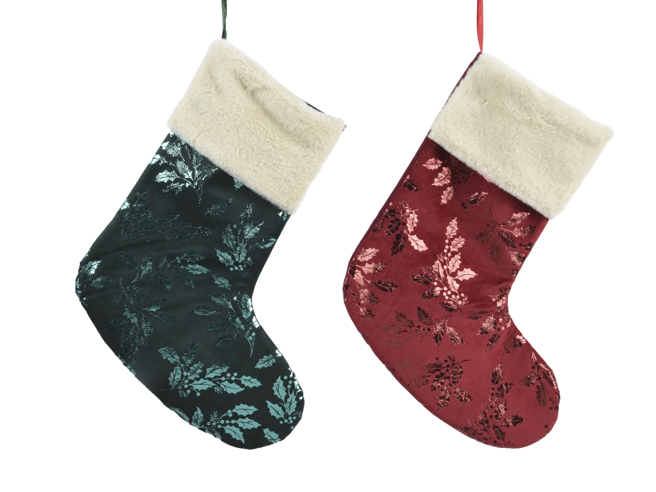 CALZA 37CM C/STAMPA FOGLIA LAMINA ASS. 615657