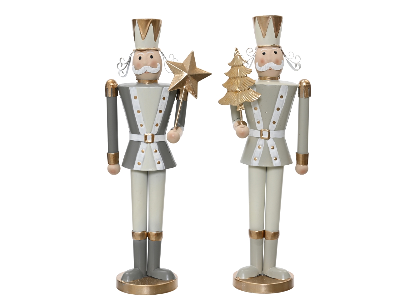 SCHIACCIANOCI 42CM C/STELLA/ALBERO METALLO 709331