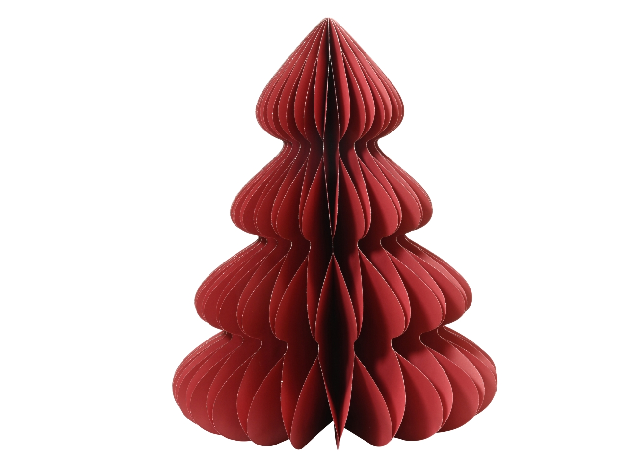 DECORAZIONE ALBERO IN CARTA 72XH.90CM ROSSO 709442