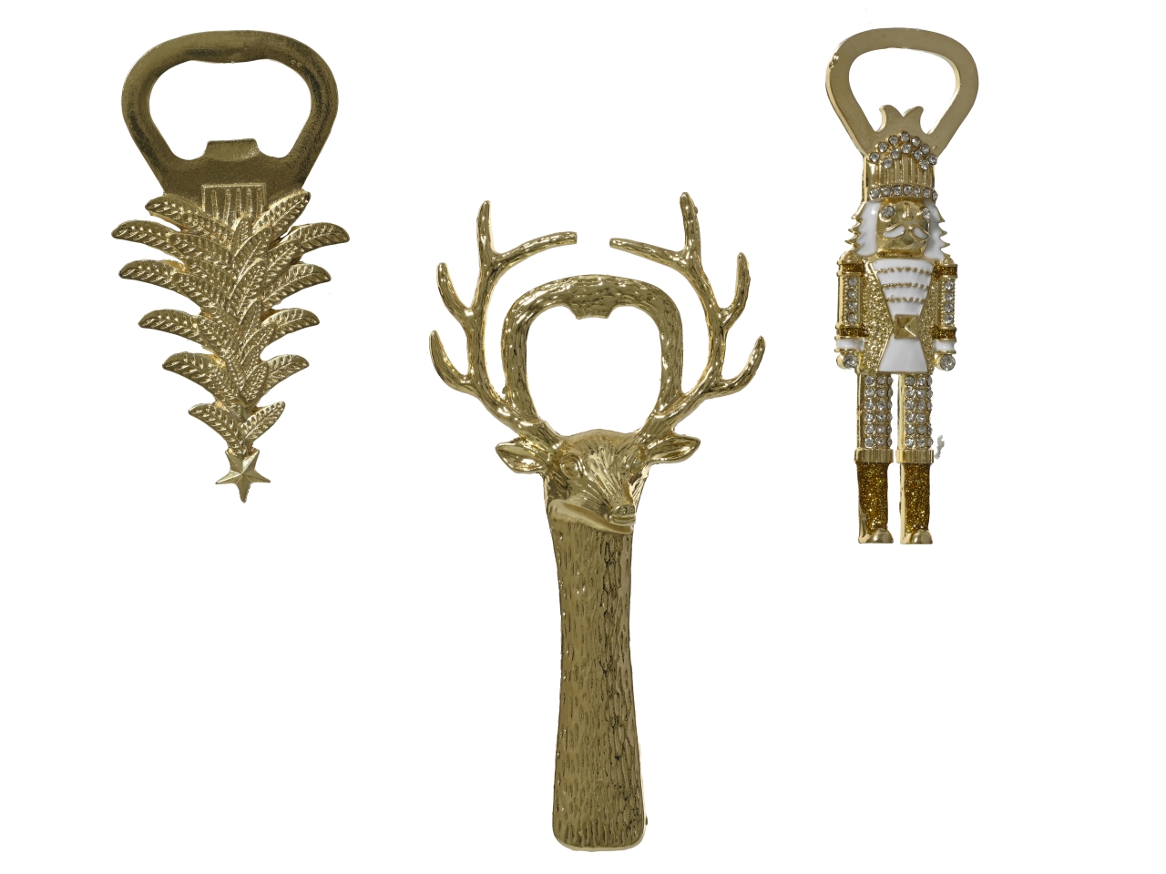 APRIBOTTIGLIE 13,5CM 3 MOD. ASS. ORO 709498