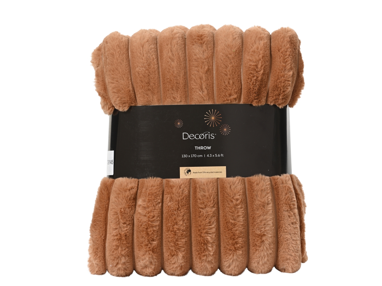 COPERTA 170X130CM A RIGHE ARANCIONE 729145 COPERTA 170X130CM A RIGHE ARANCIONE 729145