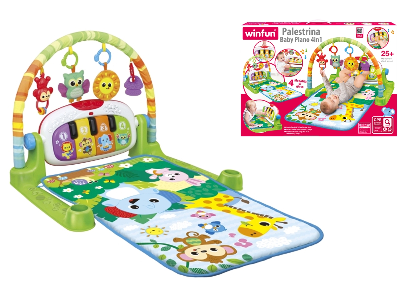 PALESTRINA BABY PIANO 4IN1 WNF240102