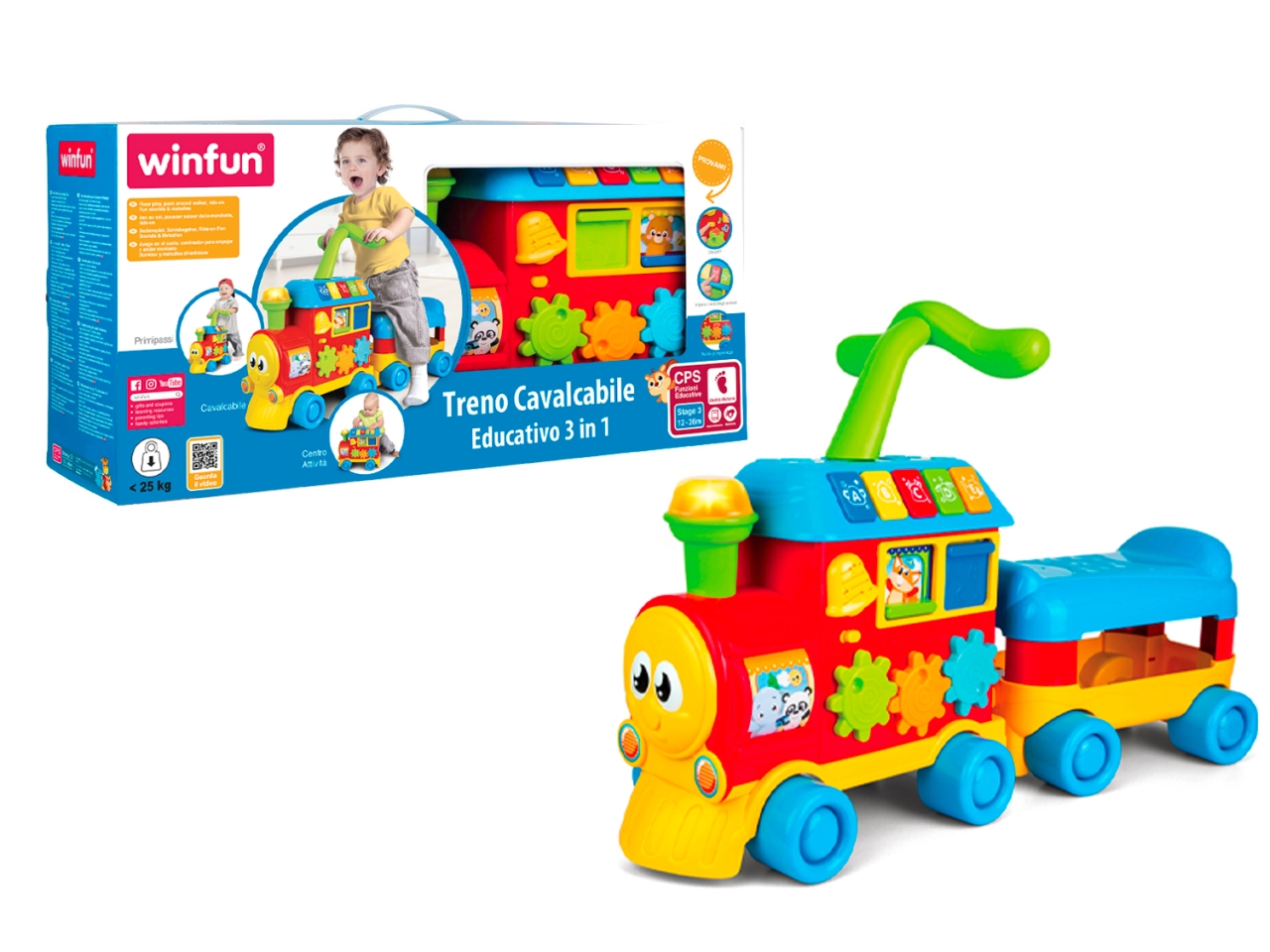 TRENO CAVALCABILE EDUCATIVO 3IN1 WNF000803 TRENO CAVALCABILE EDUCATIVO 3IN1 WNF000803