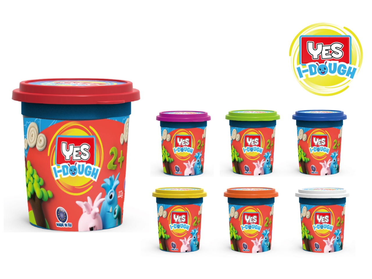 PASTA VASETTO 112GR 7 COLORI YES52470