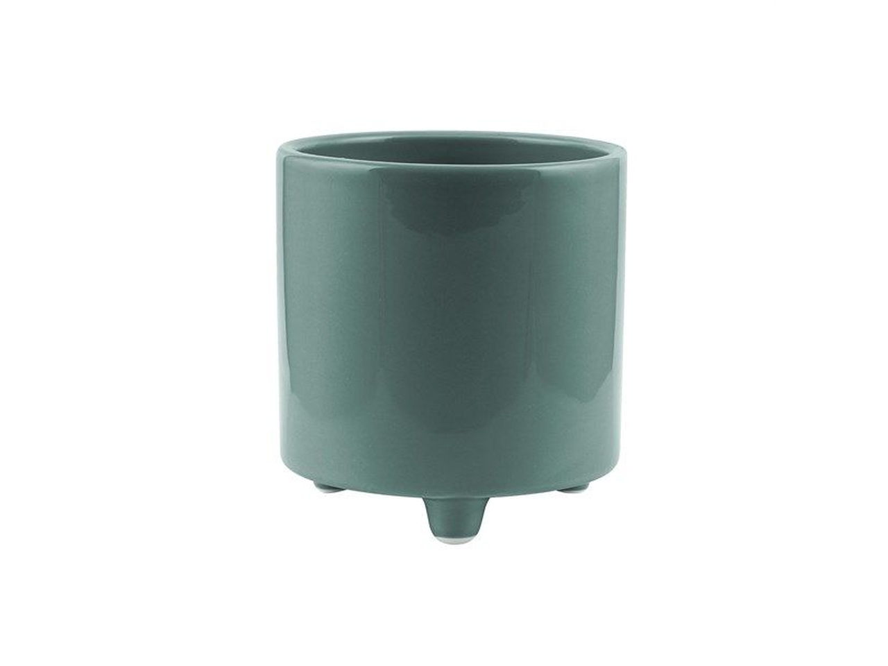 CILINDRO CERAMICA CON PIEDE VERDE PETR. TNG-545-VP