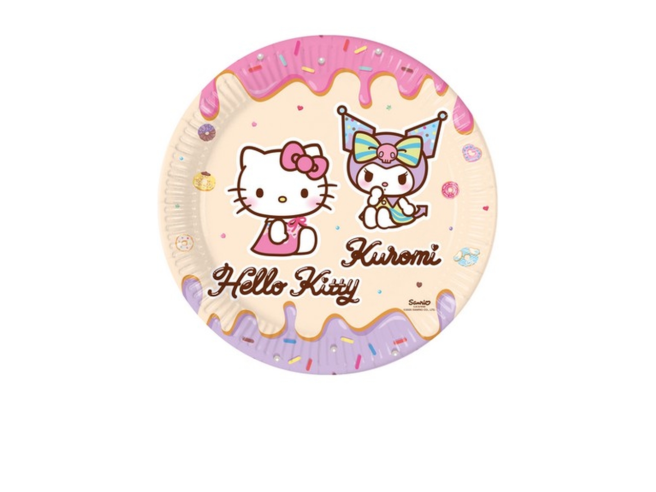 PIATTO 23CM HELLO KITTY KUROMI 5PR98232