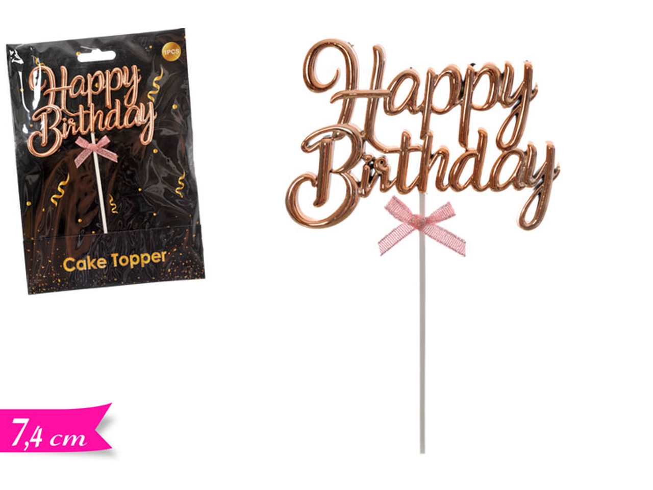 CAKE TOPPER HAPPY BIRTHDAY ROSE 708736
