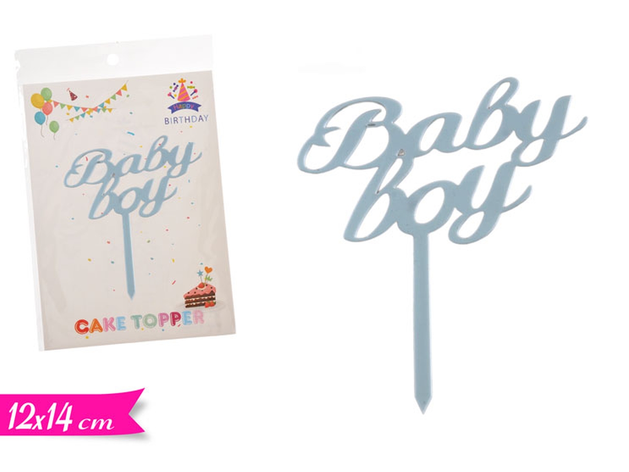 CAKE TOPPER-BABY BOY/BLU 708544