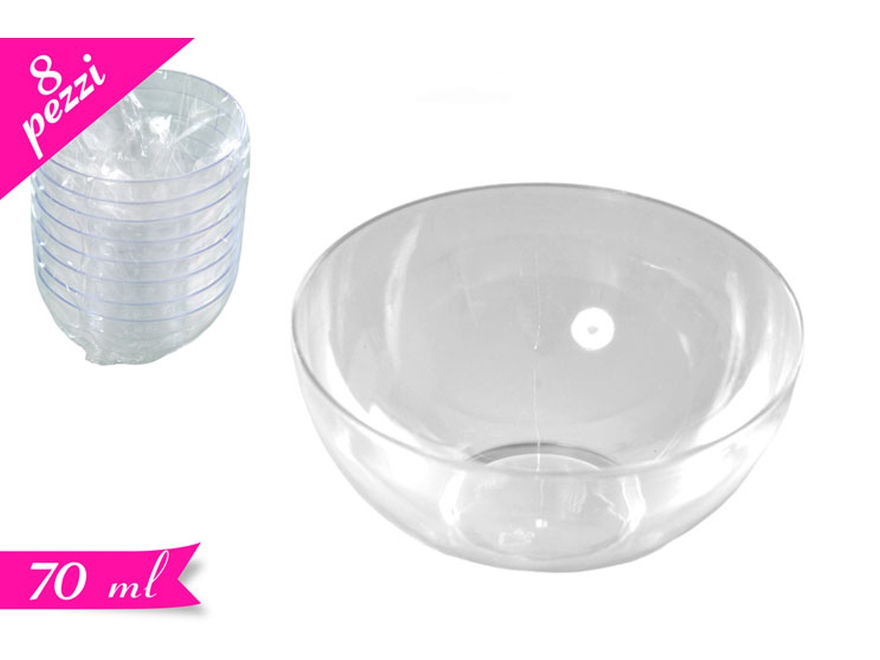 CIOTOLINE RIUTILIZZABILI TRASPARENTI 8PZ 872794