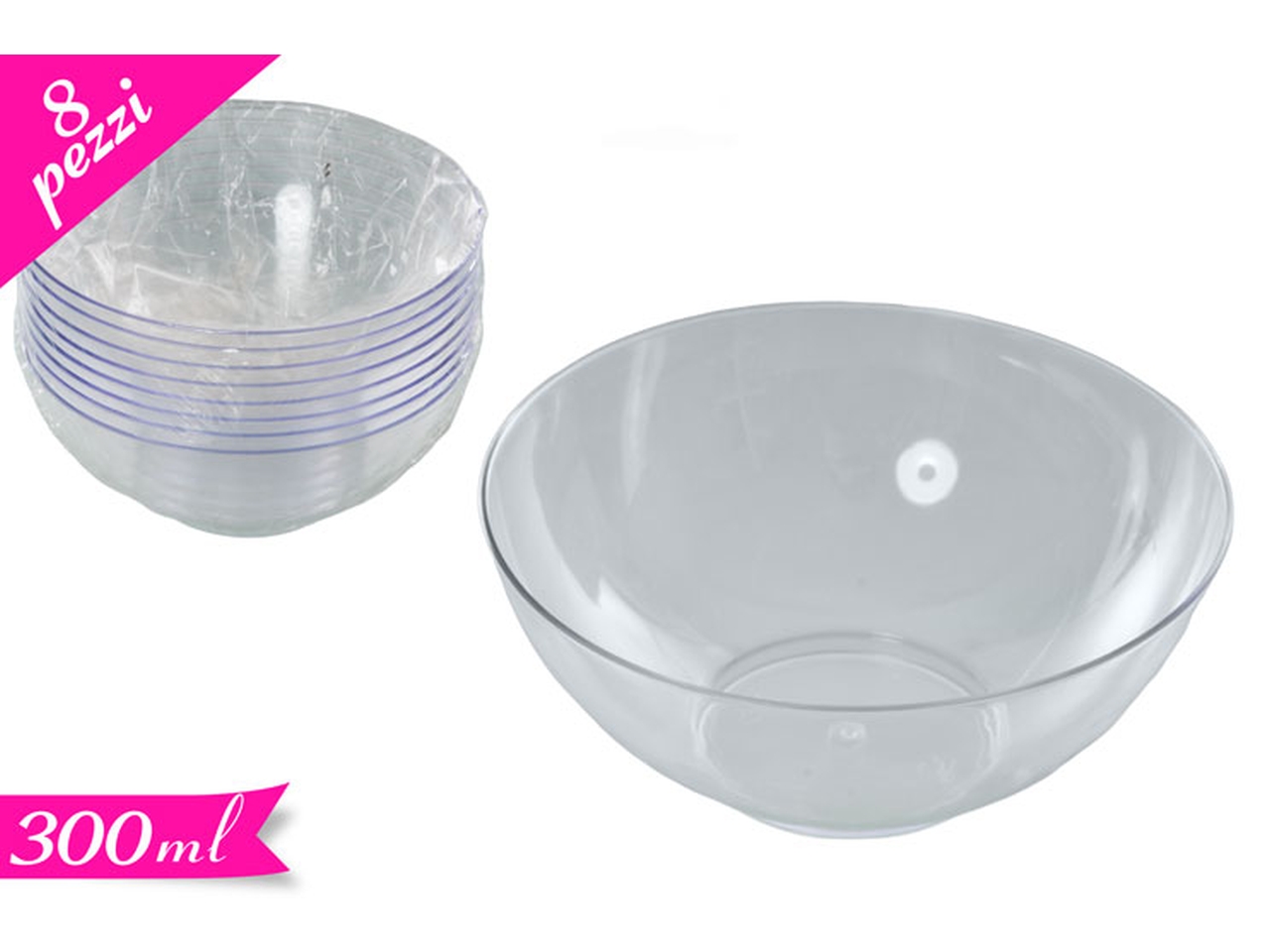 COPPETTE RIUTILIZZABILI TRASP. 8PZ 872796
