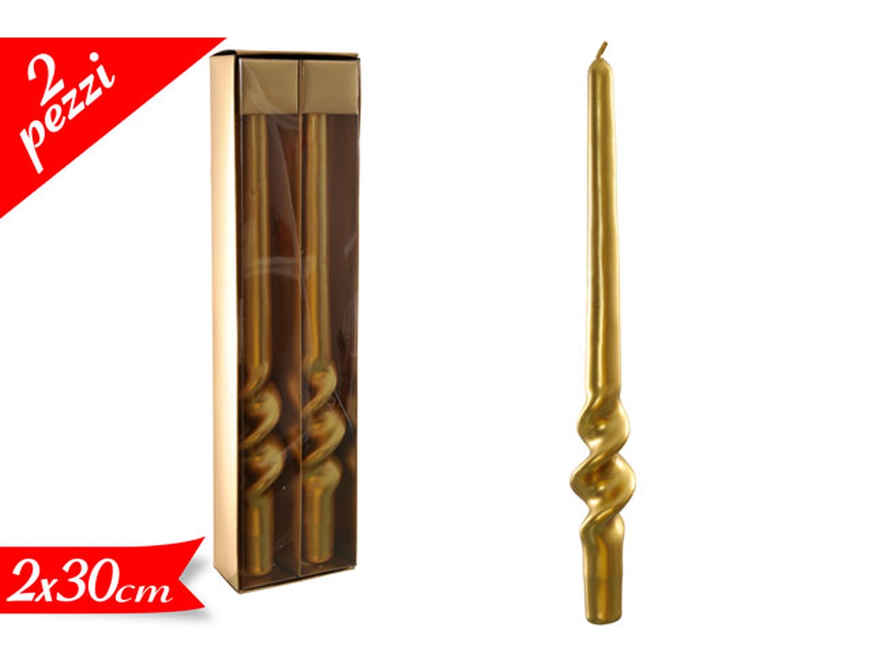 COPPIA CANDELE GOLD 551653B