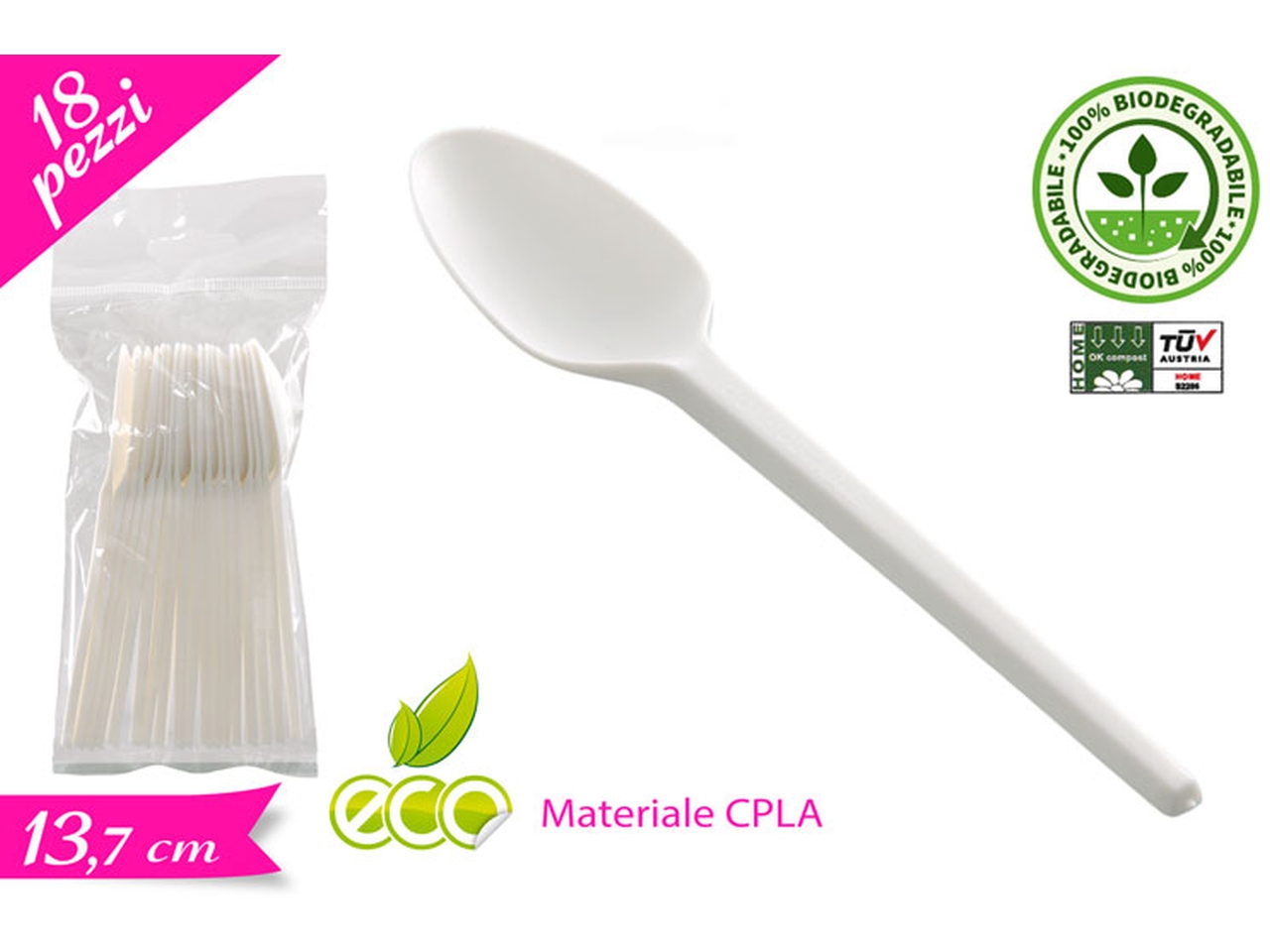 CUCCHIAINO CPLA COMPOST. BIANCO 872703 CUCCHIAINO CPLA COMPOST. BIANCO 872703