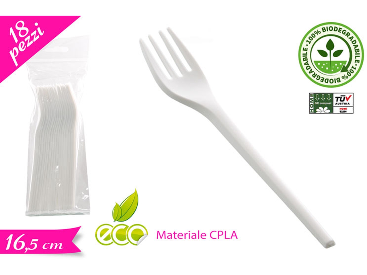 FORCHETTA CPLA COMPOST. BIANCA 872700 FORCHETTA CPLA COMPOST. BIANCA 872700