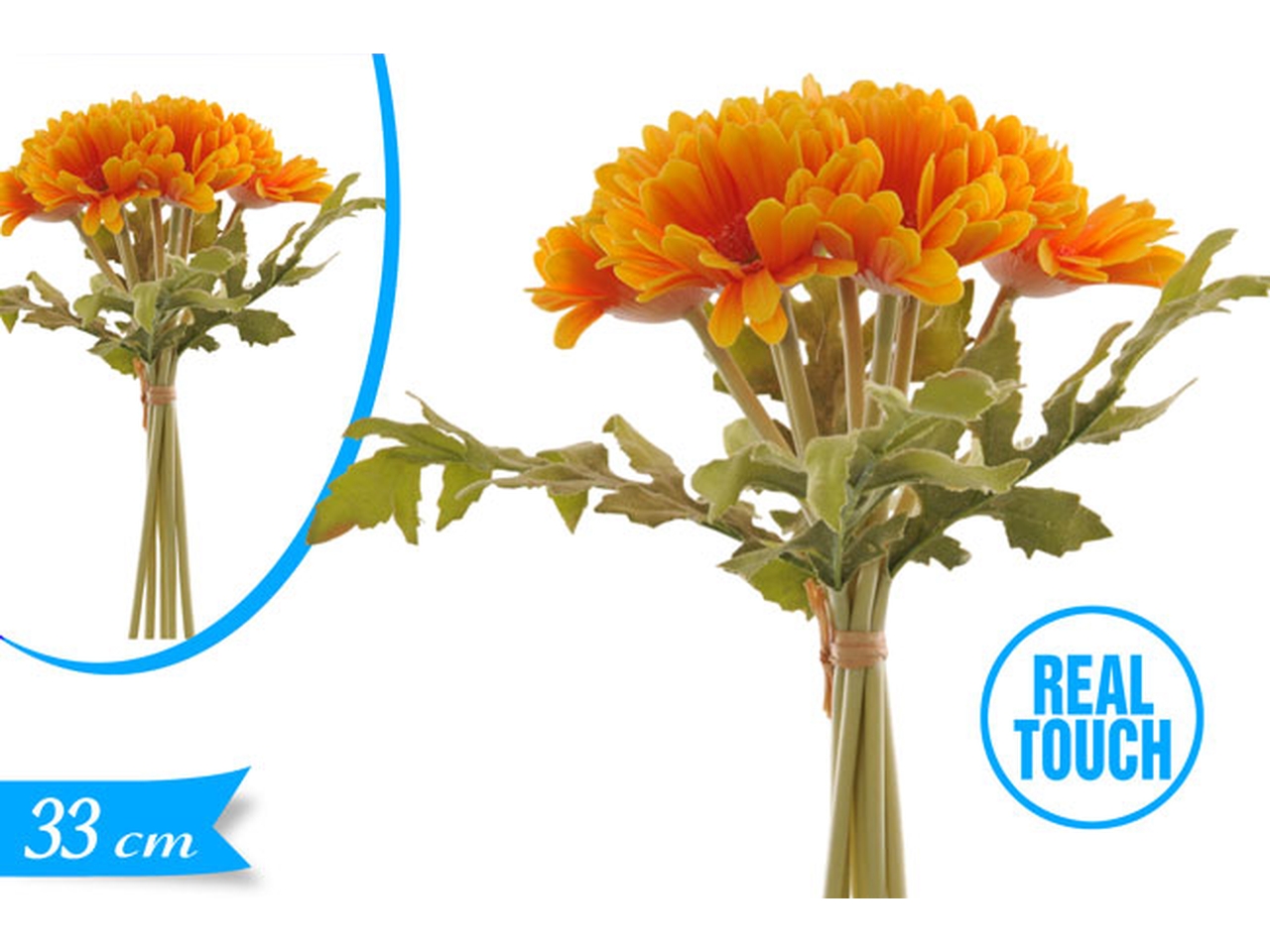 GERBERA GOMMA MAZZETTO 6PZ 873173