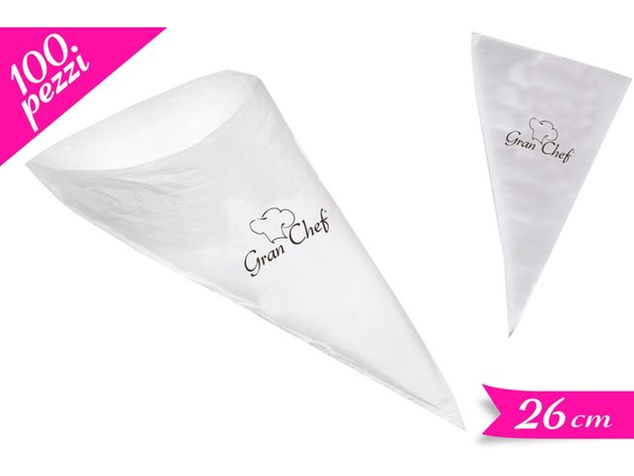 SET 100 SACCAPOCHE DOLCI MONOUSO 704016 SET 100 SACCAPOCHE DOLCI MONOUSO 704016