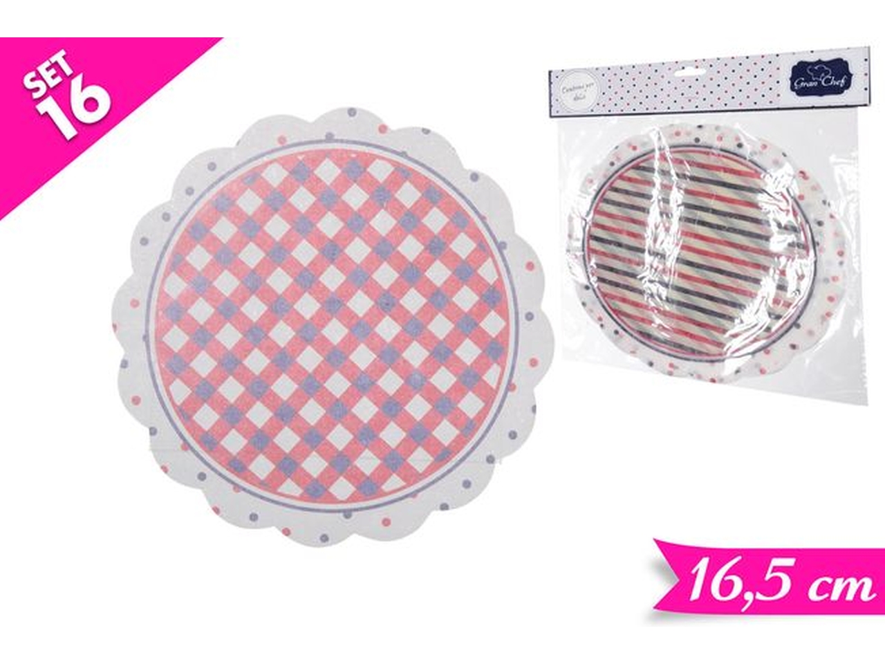 SET 16 SOTTO TORTA CARTA 16,5CM 610477 SET 16 SOTTO TORTA CARTA 16,5CM 610477