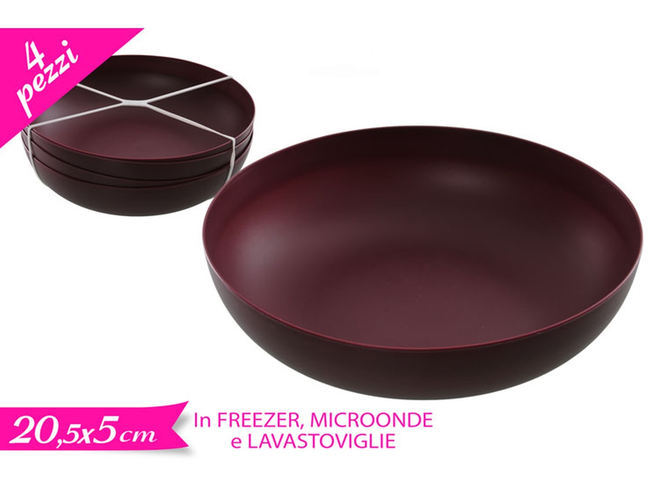 SET 4 COPPETTE PORPORA 872314