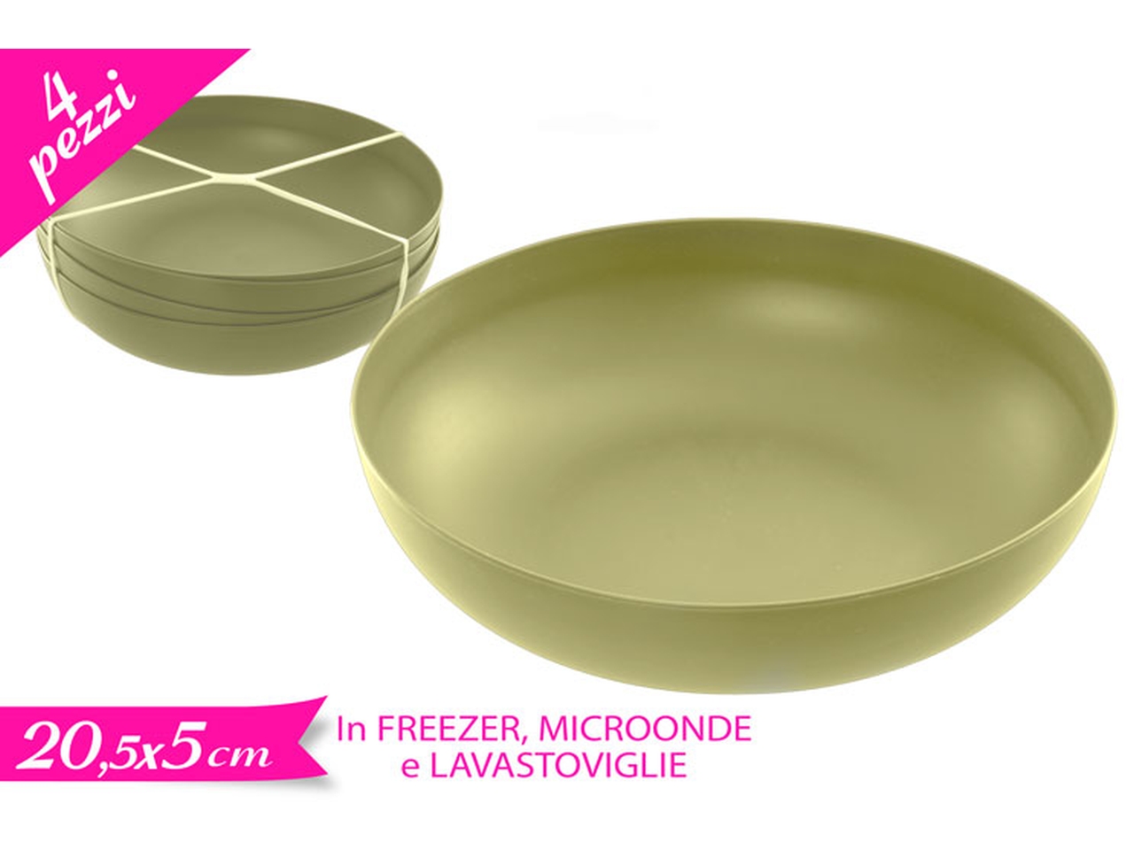 SET 4 COPPETTE VERDE 872326