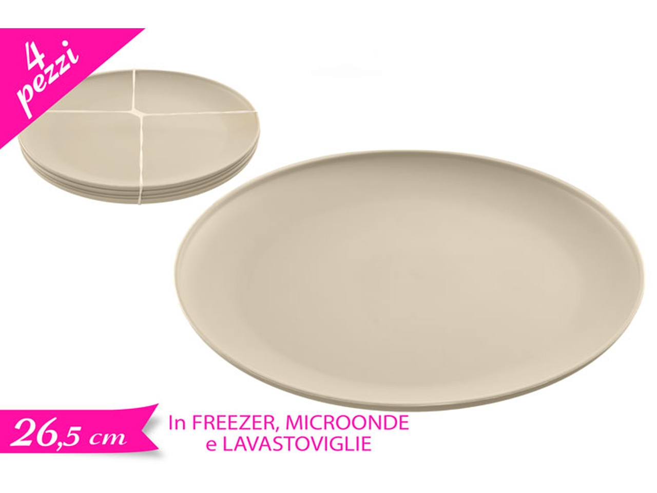 SET 4 PIATTI AVORIO 872316