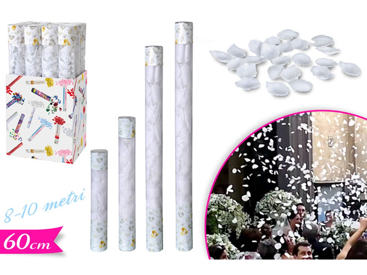 TUBO PVC SPARA PETALI BIA.60CM DIS 747414 TUBO PVC SPARA PETALI BIA.60CM DIS 747414