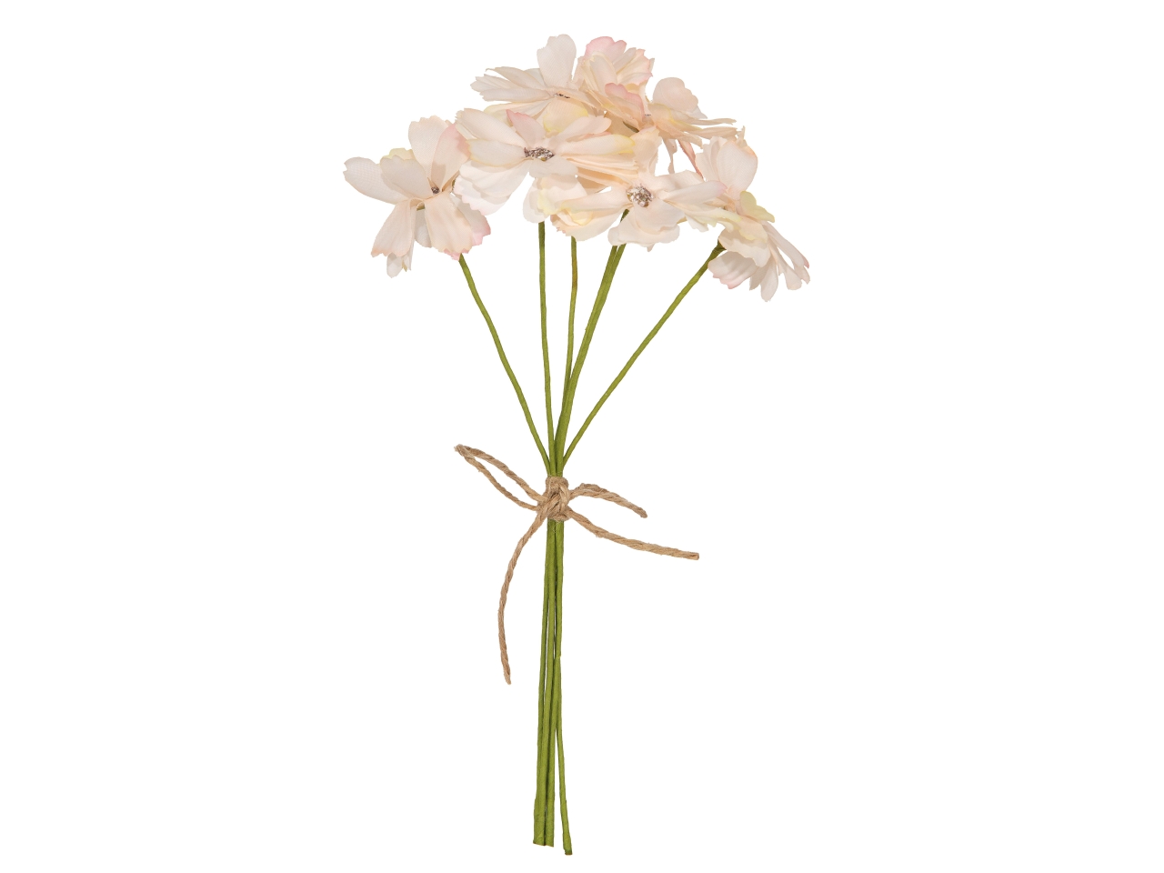 MAZZO DI 6 FIORI 20CM CREMA F209 02