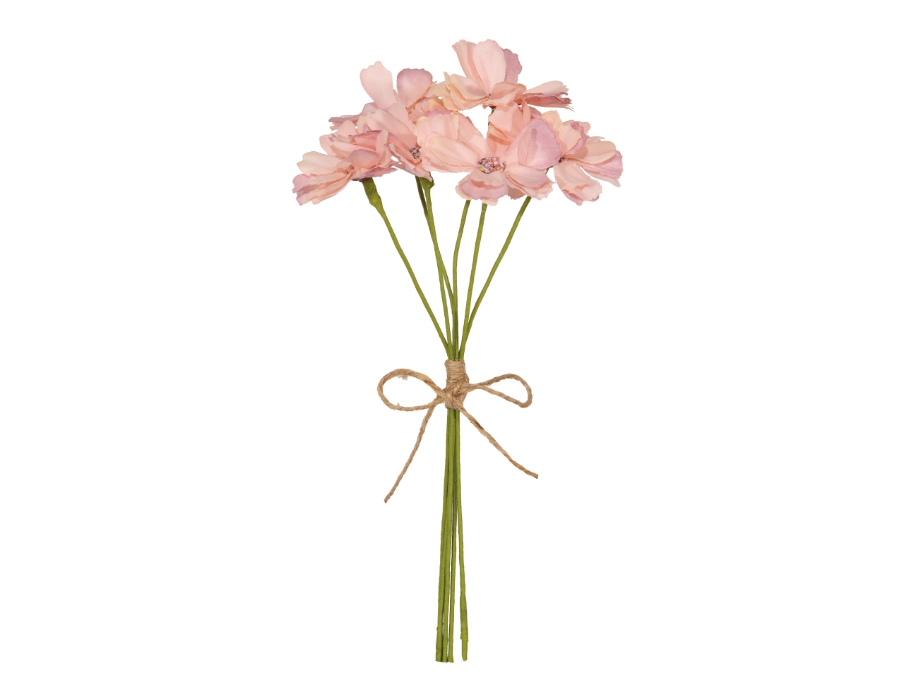 MAZZO DI 6 FIORI 20CM ROSA F209 03
