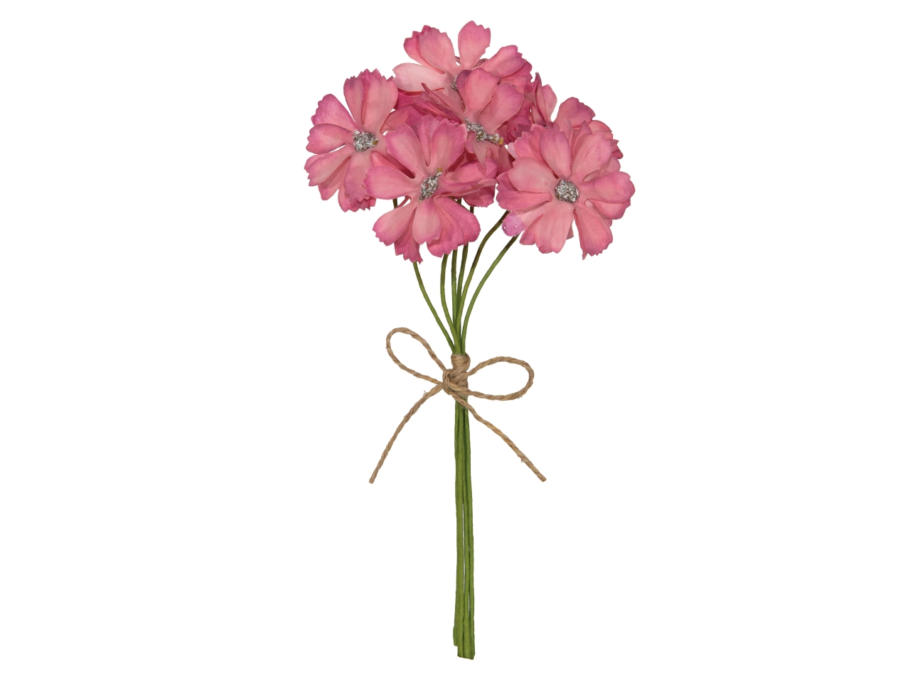 MAZZO DI 6 FIORI 20CM ROSA SCURO F209 60