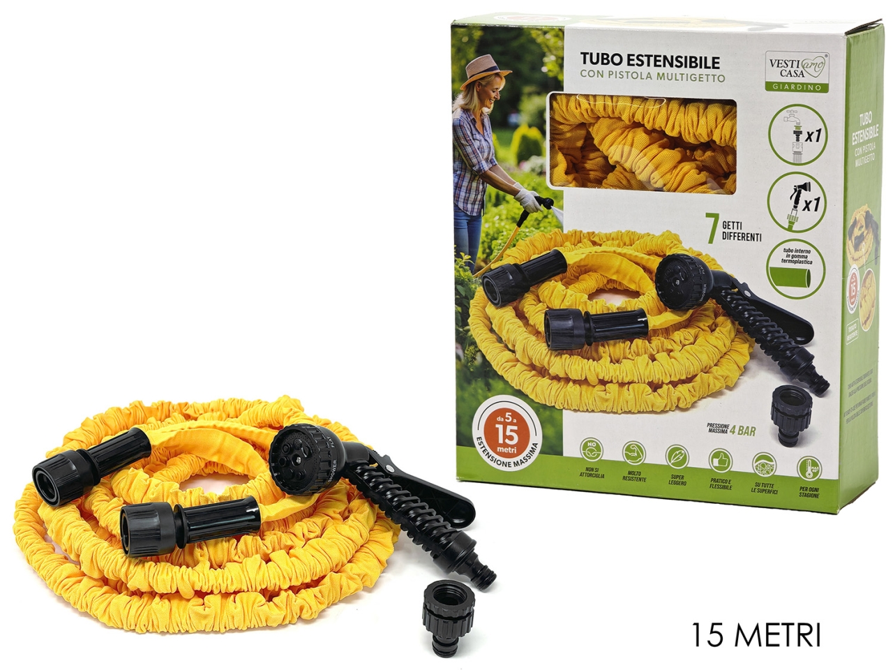TUBO ESTENSIBILE 5 MT/15 MT CON KIT TUBO ESTENSIBILE 5 MT/15 MT CON KIT