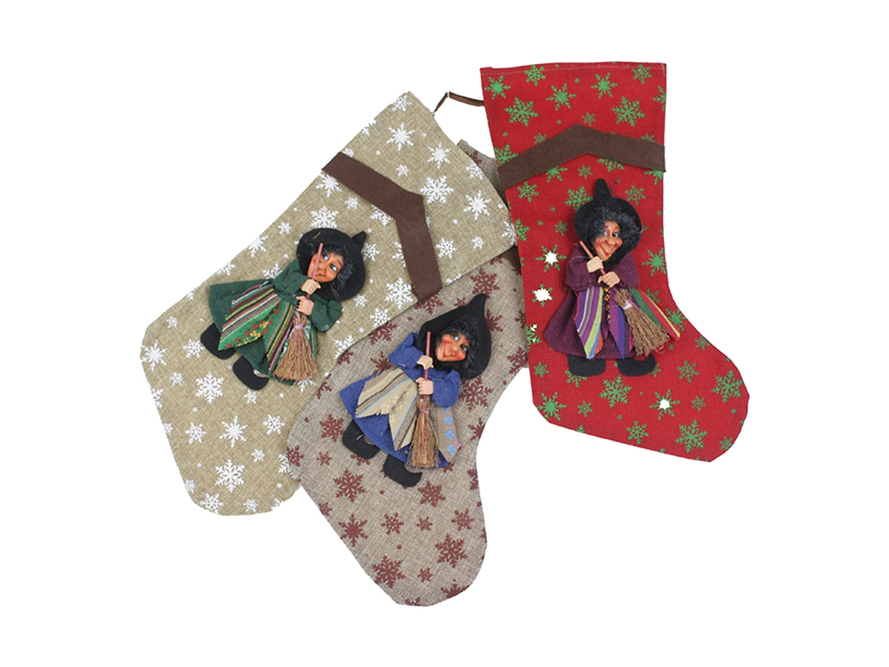 CALZA BEFANA 36CM 3ASS. 5041058