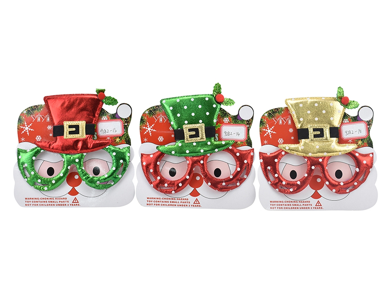 OCCHIALI C/CAPPELLO 25X14CM 3ASS. 64971391 OCCHIALI C/CAPPELLO 25X14CM 3ASS. 64971391