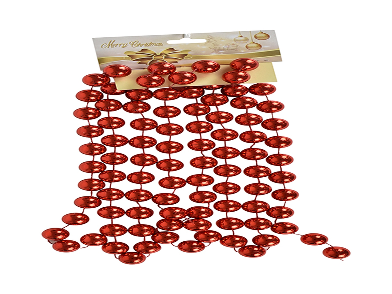 GHIRLANDA DI PERLINE 2X270CM ROSSO 6641380 GHIRLANDA DI PERLINE 2X270CM ROSSO 6641380