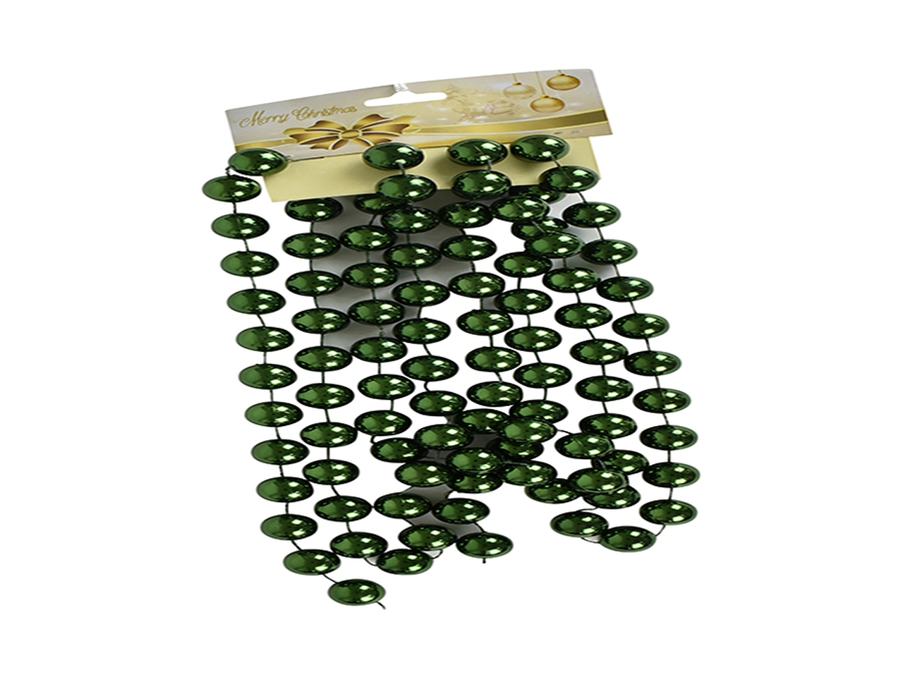 GHIRLANDA DI PERLINE 2X270CM VERDE SCURO 6641384 GHIRLANDA DI PERLINE 2X270CM VERDE SCURO 6641384