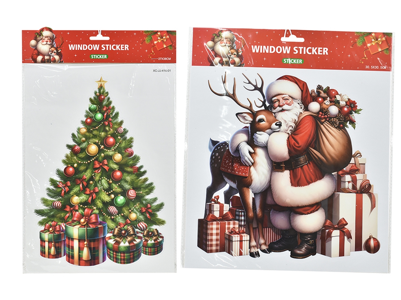 VETROFANIA NATALIZIA 27X38CM 2ASS. 6705248