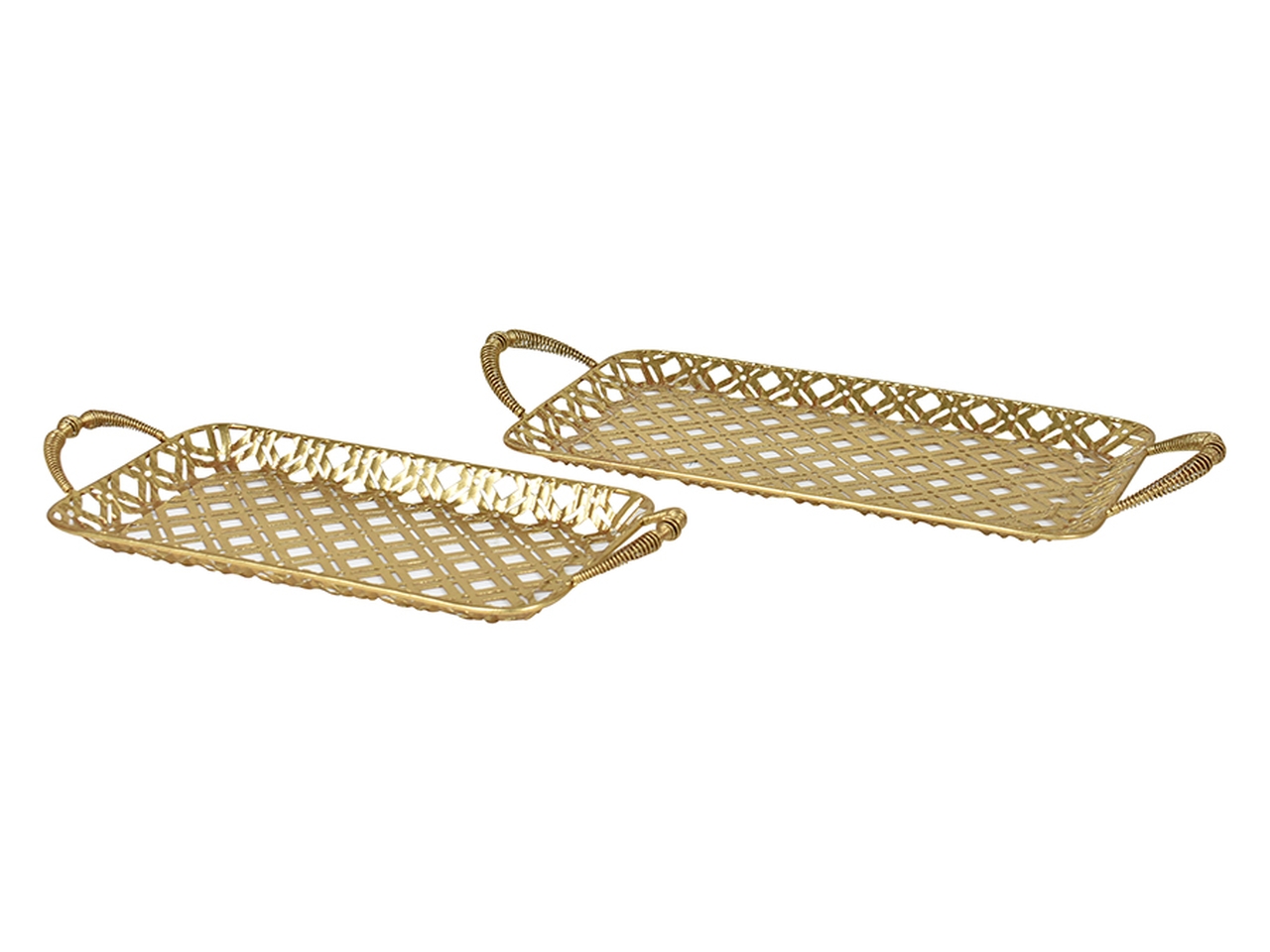 VASSOI 2PZ 45X21X4CM/37X17X4CM ORO 6855094 VASSOI 2PZ 45X21X4CM/37X17X4CM ORO 6855094