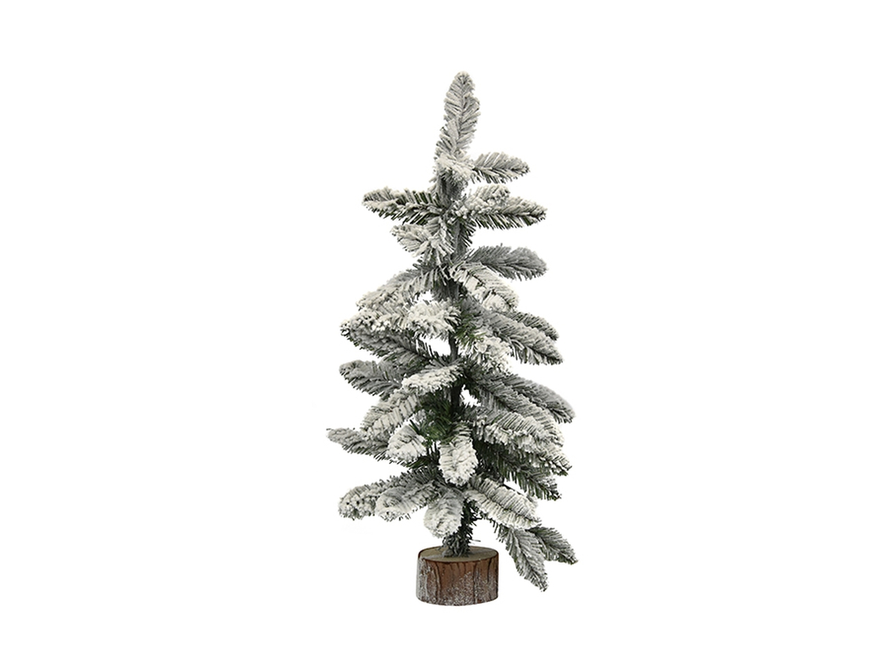 ALBERO 60CM INNEVATO 50 RAMI C/BASE LEGNO 6991005 ALBERO 60CM INNEVATO 50 RAMI C/BASE LEGNO 6991005