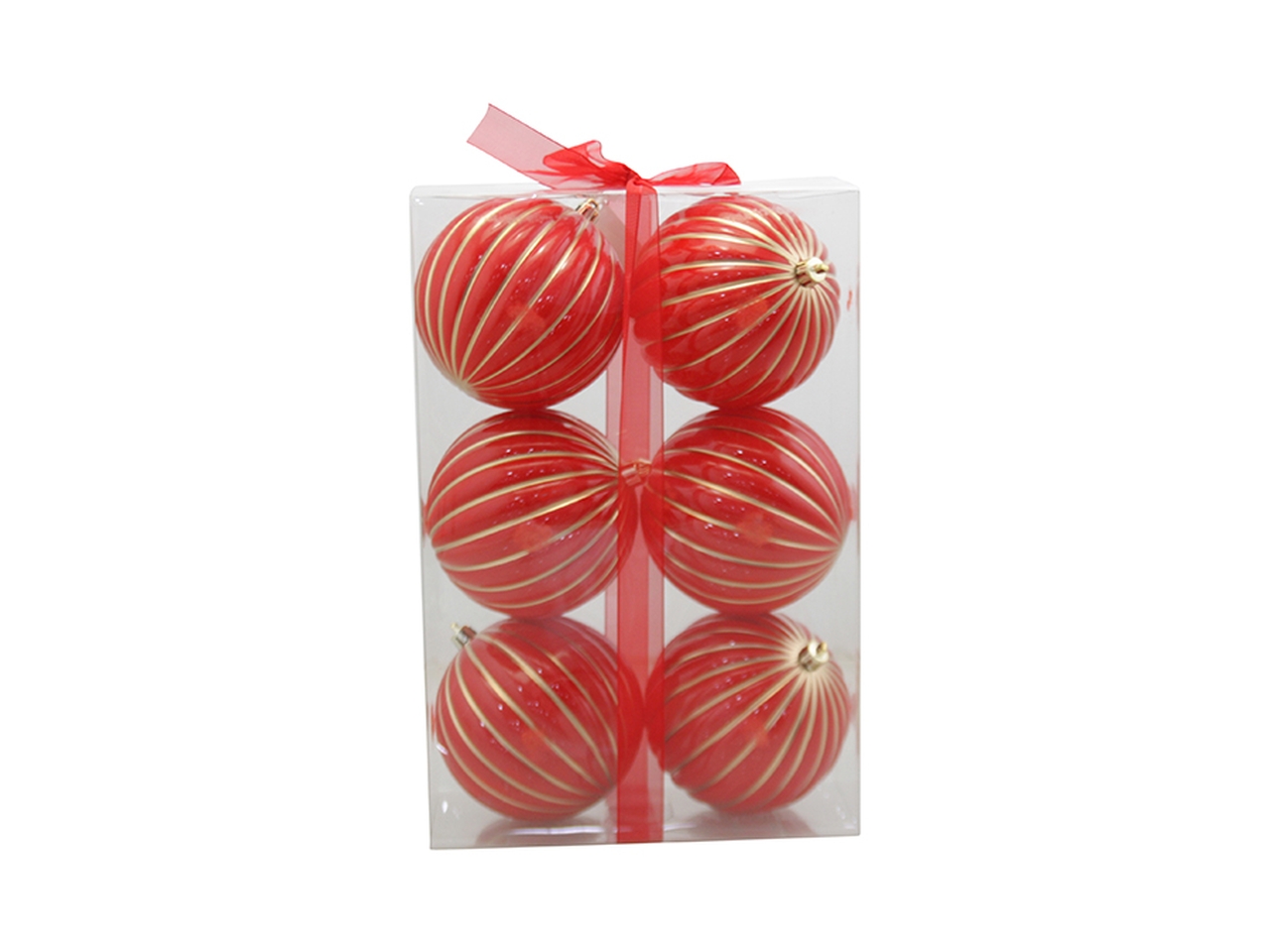 PALLA 10CM SPICCHI 6PZ ROSSO 77929122