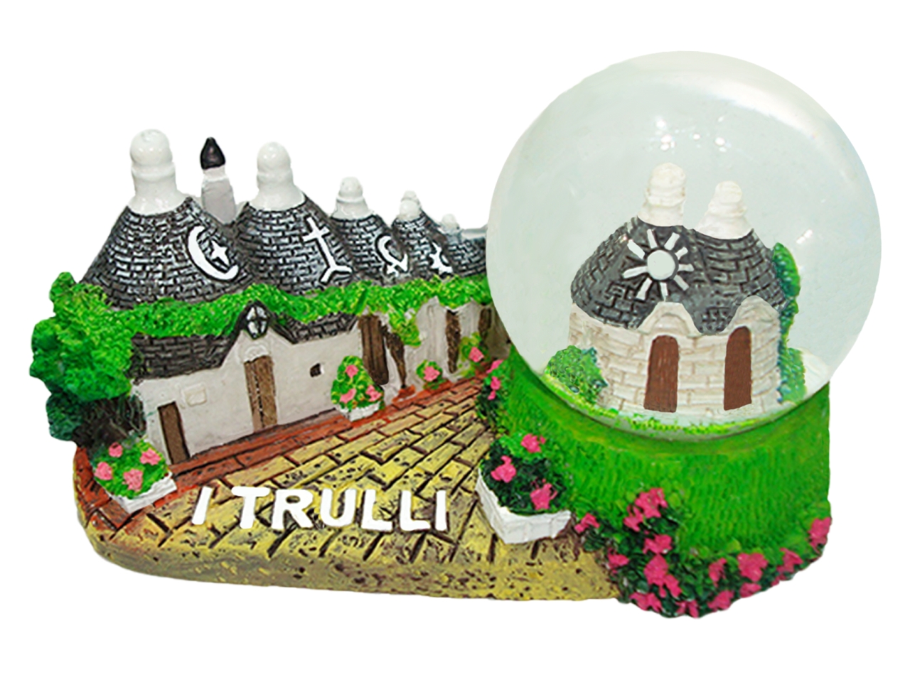 AMPOLLA CON BASE I TRULLI 6X10X5,5CM ALB-272A