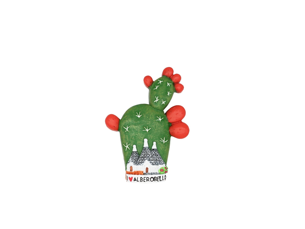 MAGNETE TRULLI CON PALA FICO D`INDIA ALB-4/25 MAGNETE TRULLI CON PALA FICO D`INDIA ALB-4/25