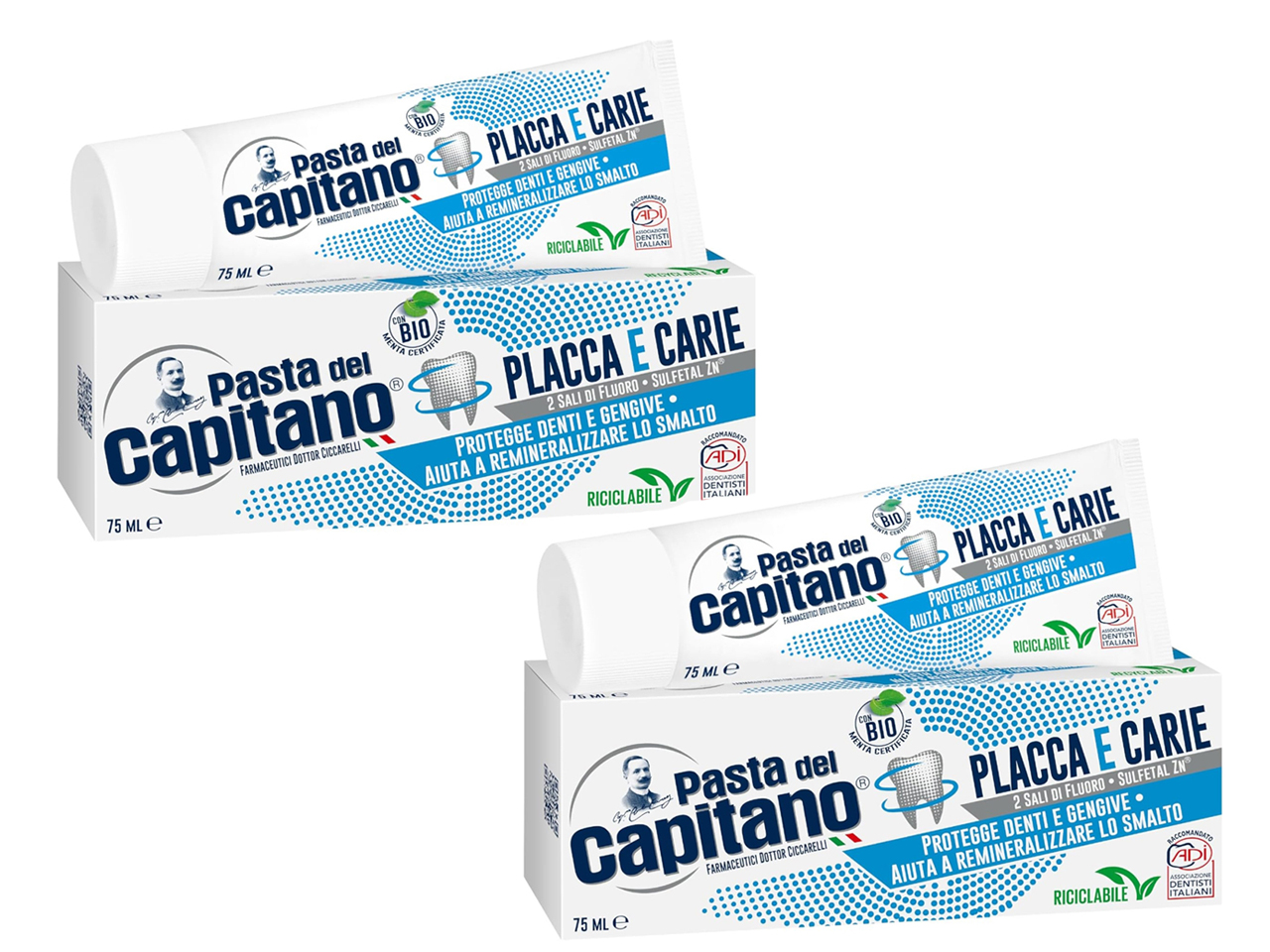 PASTA DEL CAPITANO DENTIFRICIO 75ML FRESCO AZZ.$