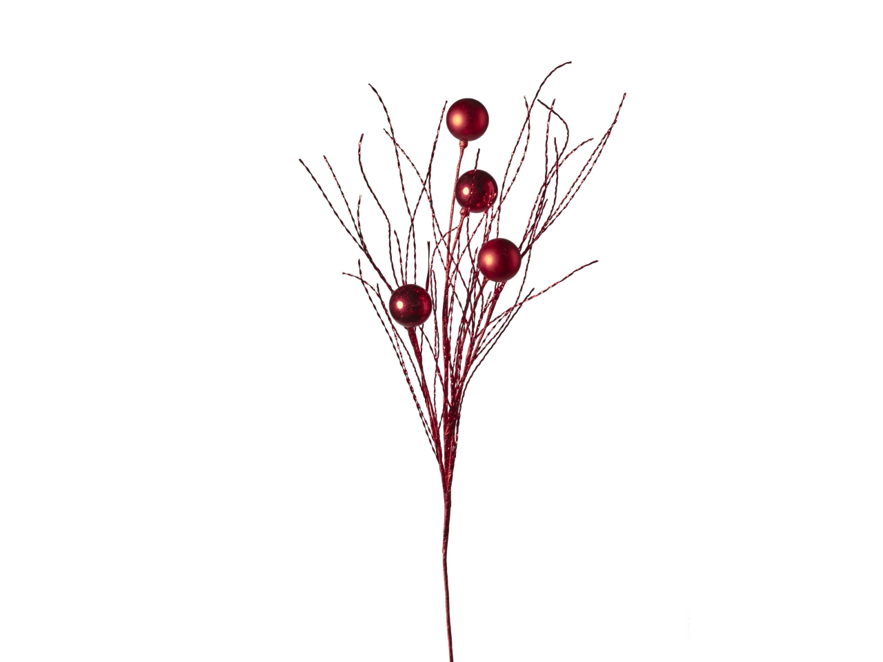 RAMO PALLINE CON FILI NAT.90CM 253 ROSSO 1NHZ4265R