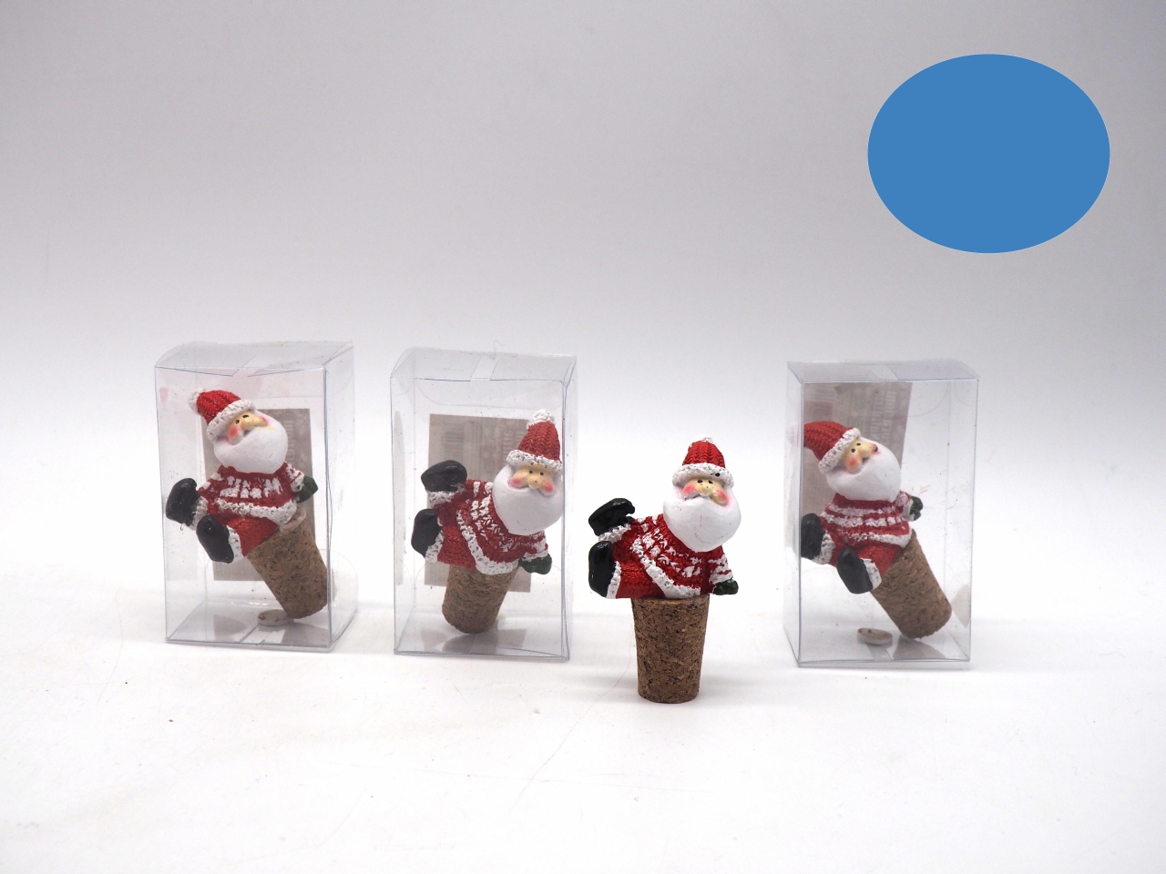TAPPO SUGHERO C/BABBO NATALE 8X6,5X5,5CM