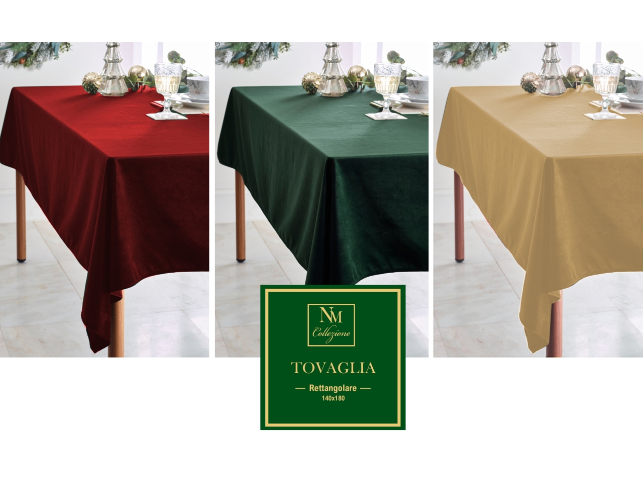 TOVAGLIA 140X240CM IN VELLUTO VERDE