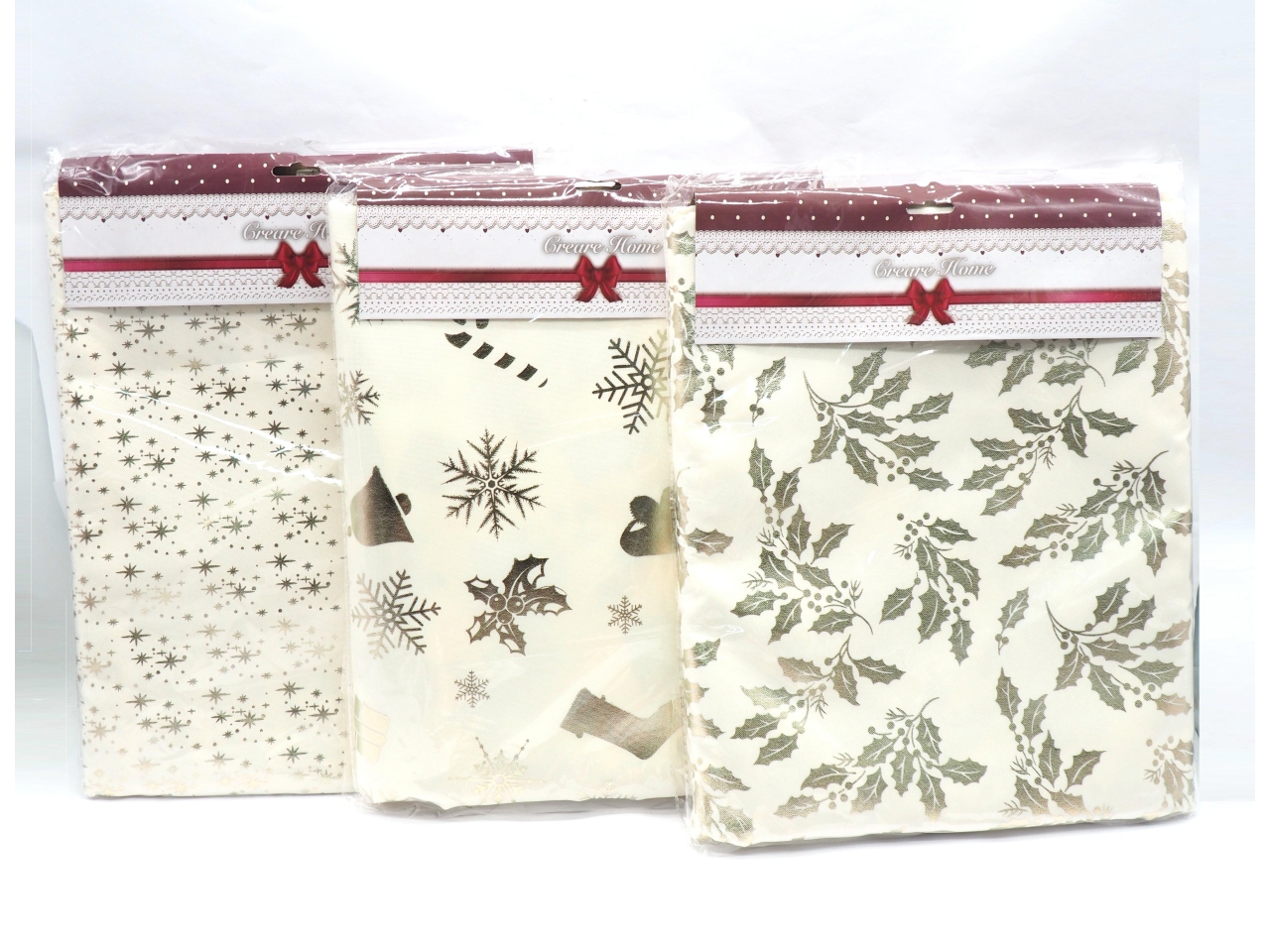 TOVAGLIA 140X320CM PANNA C/DISEGNI ORO ASS. TOVAGLIA 140X320CM PANNA C/DISEGNI ORO ASS.