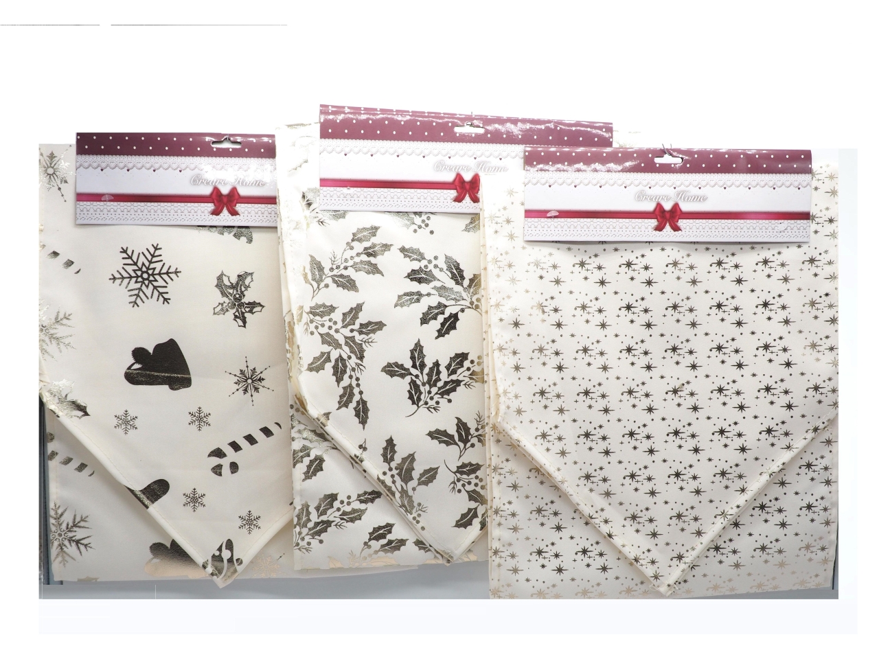 RUNNER 150X32CM PANNA C/DISEGNI ORO ASS. RUNNER 150X32CM PANNA C/DISEGNI ORO ASS.