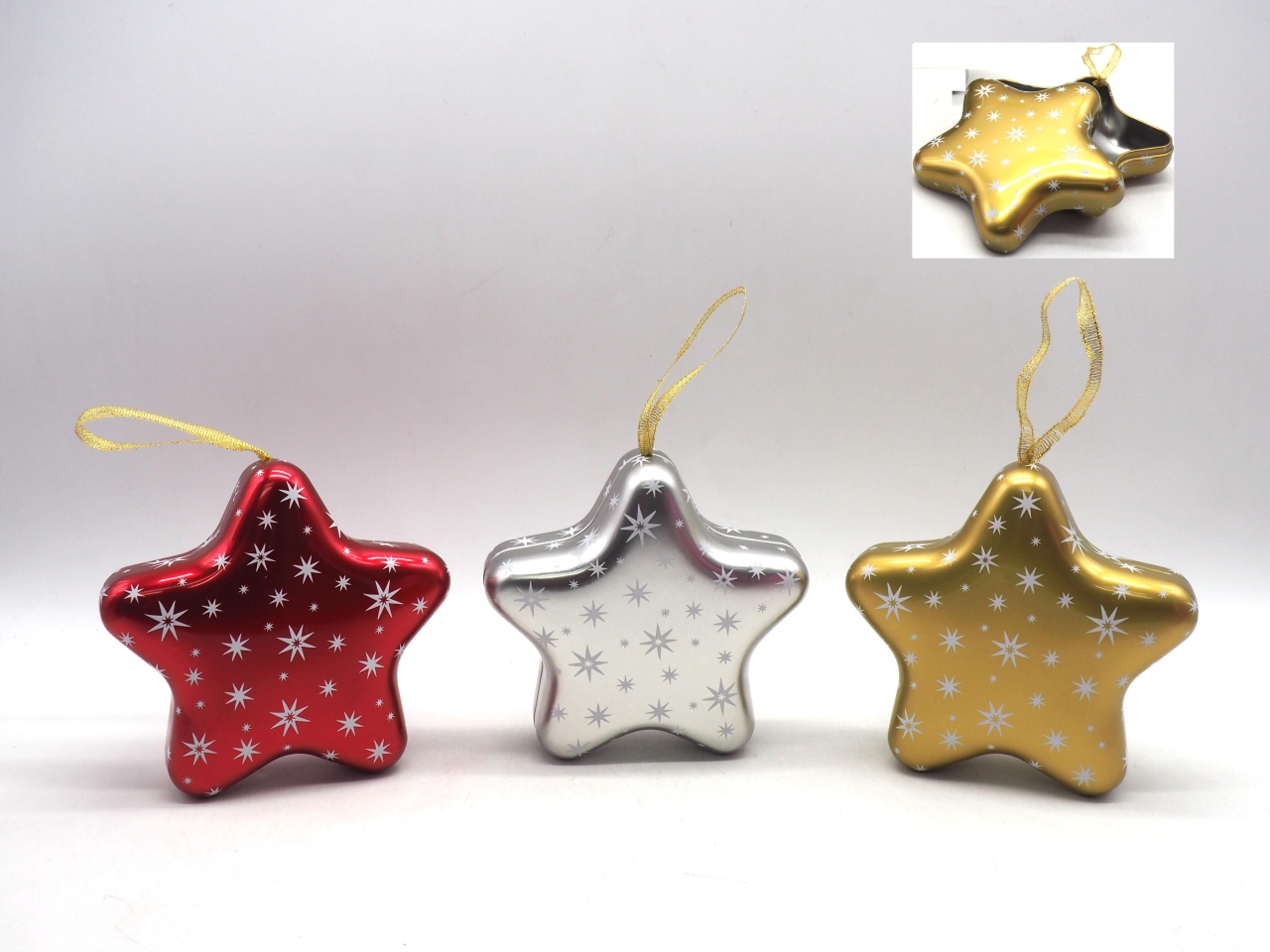 SCATOLA STELLA LATTA DA APPENDERE COLORI ASS.