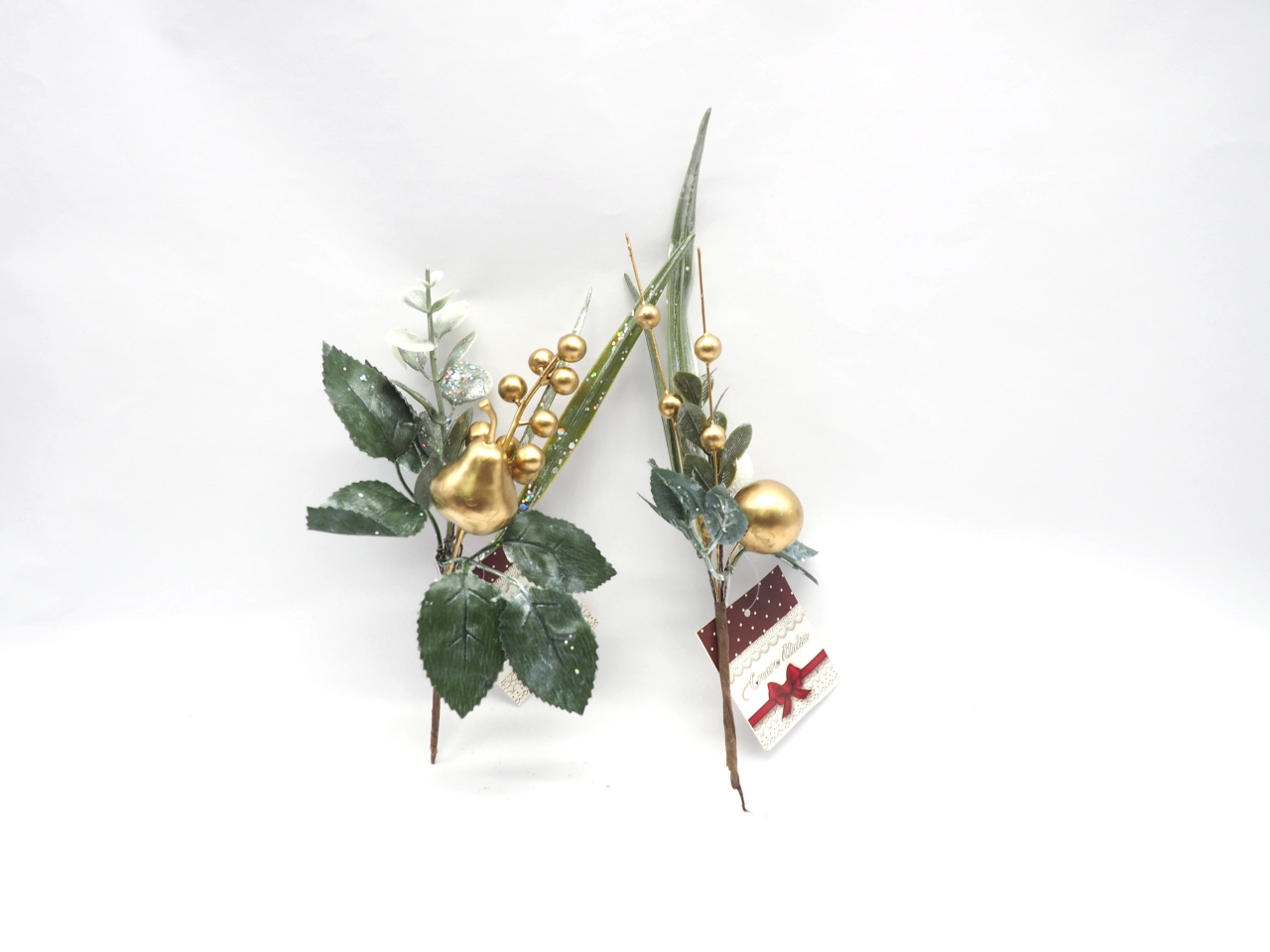 PICK NATALIZIO 27CM ORO/PANNA ASS. PICK NATALIZIO 27CM ORO/PANNA ASS.