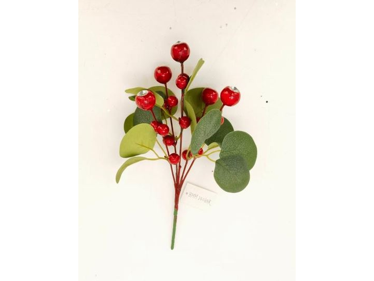 RAMO 30CM C/BACCHE ROSSE+FOGLIE RAMO 30CM C/BACCHE ROSSE+FOGLIE