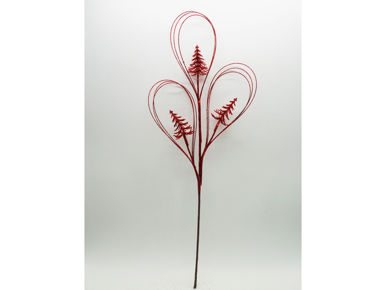 RAMO GLITTERATO 57CM ROSSO RAMO GLITTERATO 57CM ROSSO