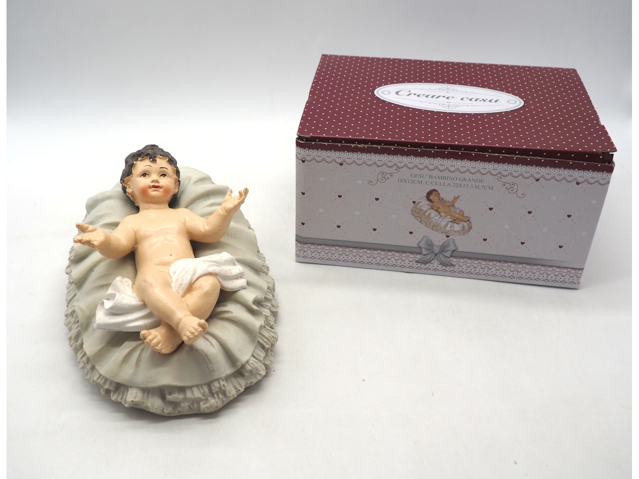 GESU’ BAMBINO GRANDE 18X12CM C/CULLA POLIRESINA GESU’ BAMBINO GRANDE 18X12CM C/CULLA POLIRESINA